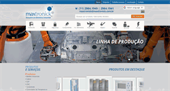 Desktop Screenshot of maxtronick.com.br