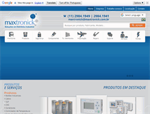 Tablet Screenshot of maxtronick.com.br
